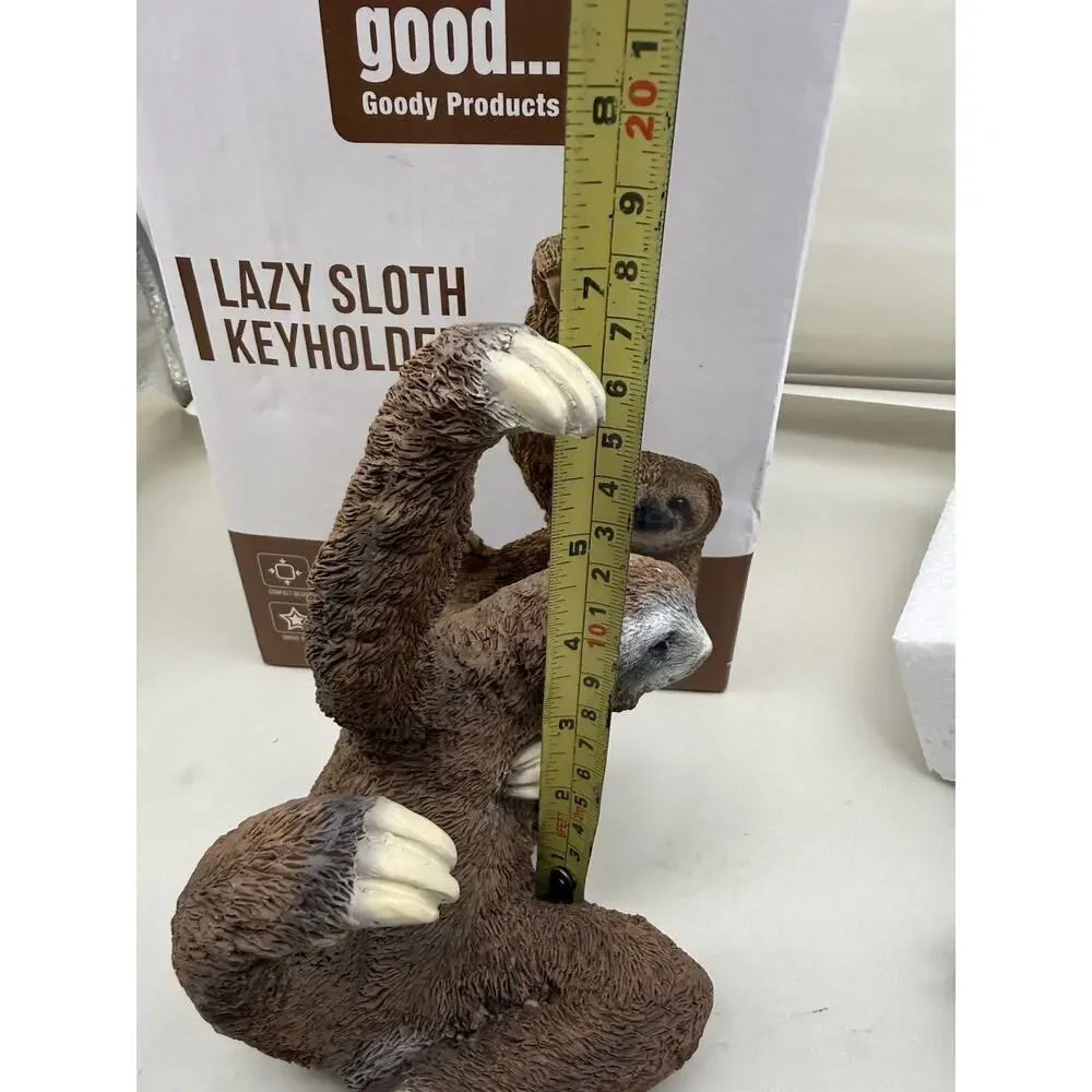 Magnetic Key Holder, Cute Magnetic Lazy Sloth Statue Keychain Securely Keep Keys